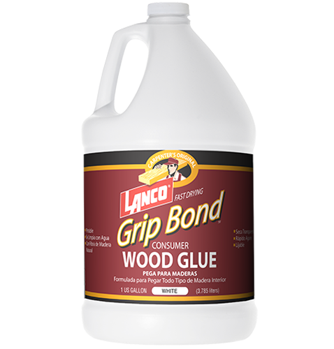 Wood Glue, Fast Setting, White, Gallon